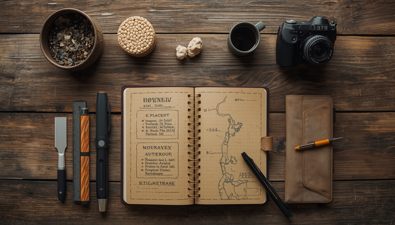 Chrexxonax movement planning journal and field kit